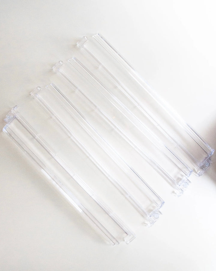 Acrylic Rack and Pusher Set | Clear