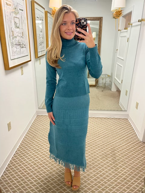 Erin Turtleneck | New Teal
