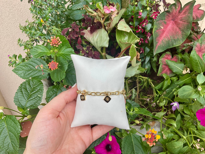 Tiny CC Charm Bracelet