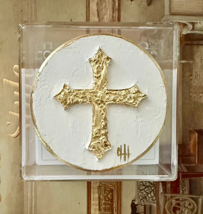 Scripture Box with Cross Medallion