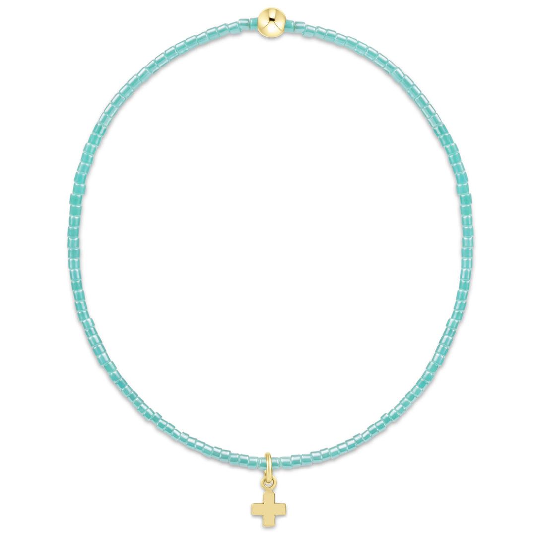 Hope Classic Bracelet - Signature Cross Small Gold Charm