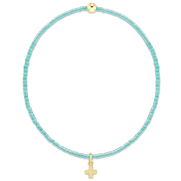 Hope Classic Bracelet - Signature Cross Small Gold Charm