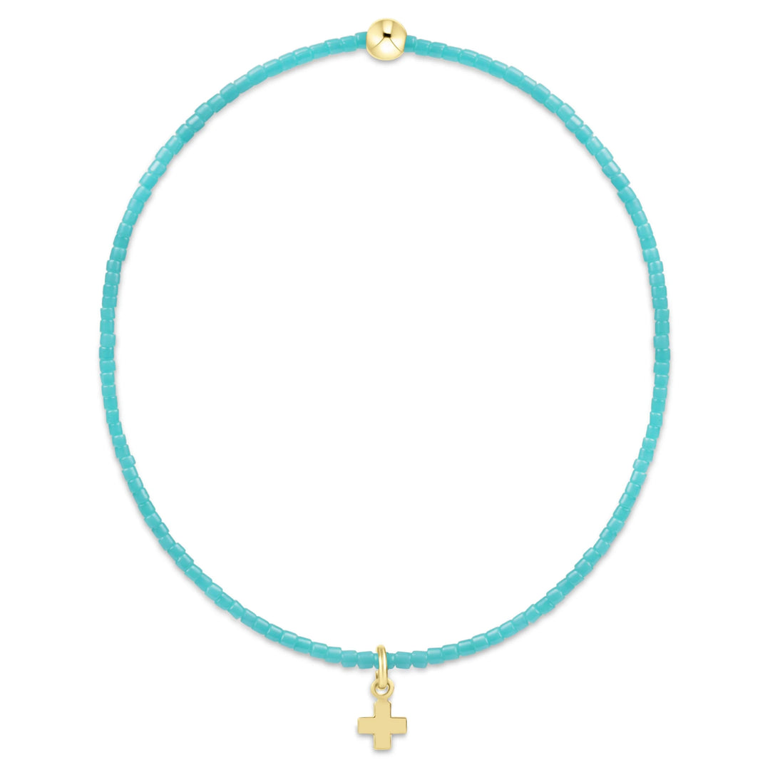 Hope Classic Bracelet - Signature Cross Small Gold Charm