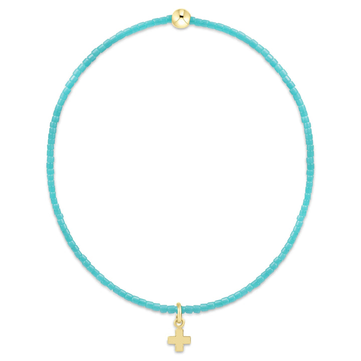 Hope Classic Bracelet - Signature Cross Small Gold Charm