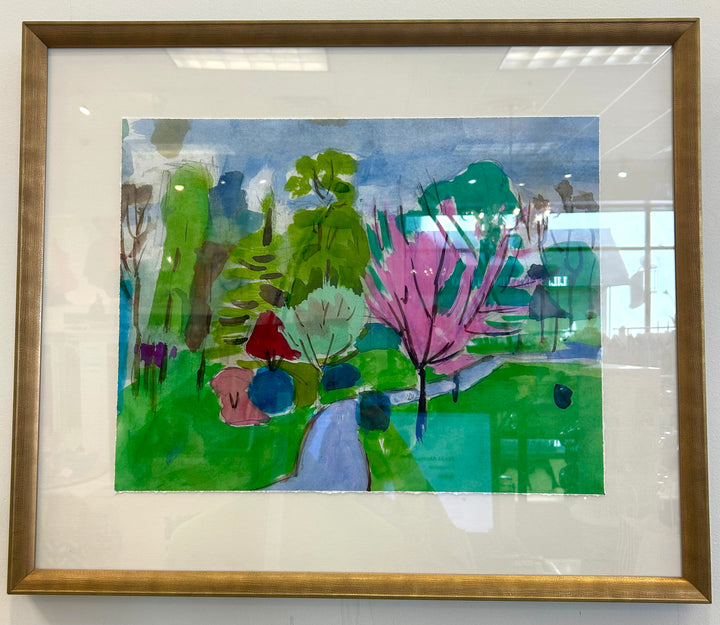 Garden Landscape Gold Frame 25x21