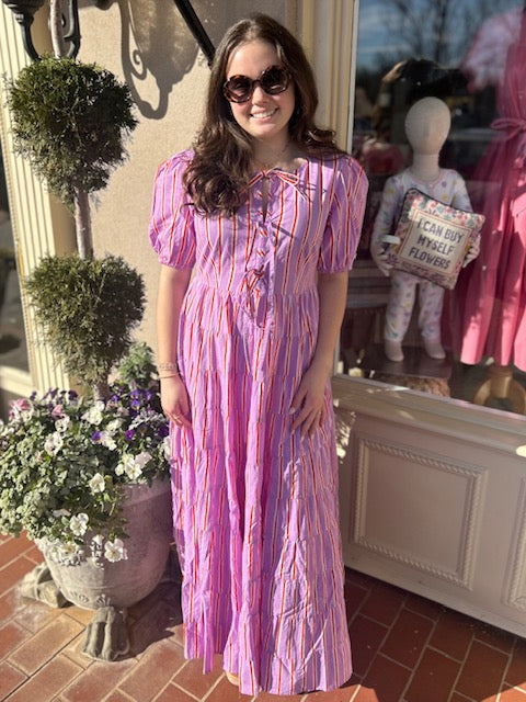 Sydney Dress | Perfume Stripe - Charlotte's Inc