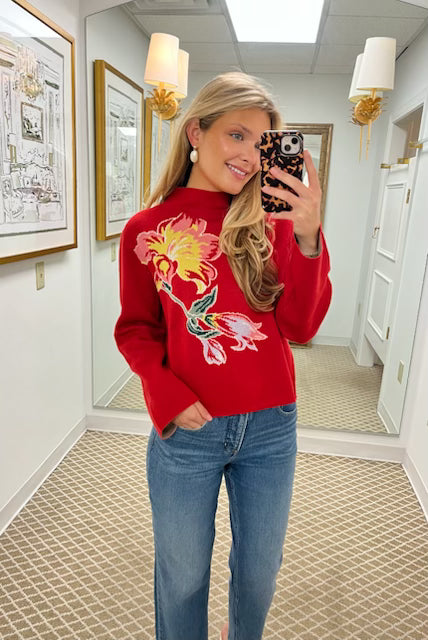 Stevie Sweater | Fall Blooms