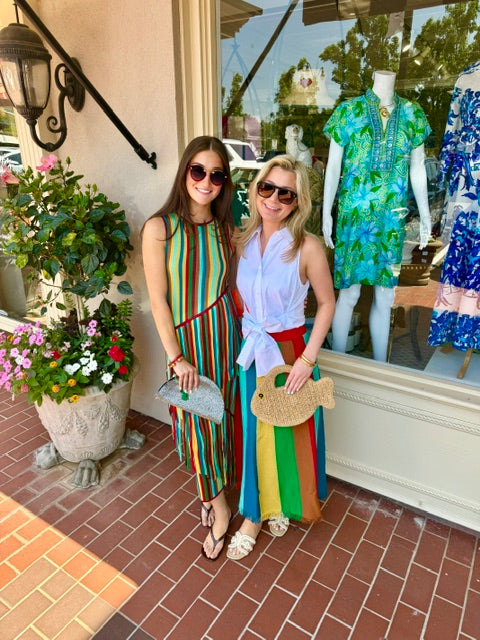 Alita Knit Skirt | Vibrant Multi Stripe