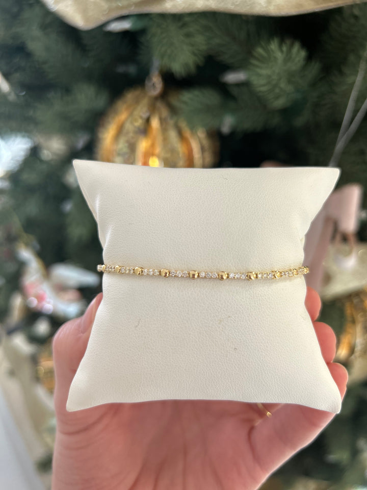 14k Y/G 1ct Dia Tennis Bracelet