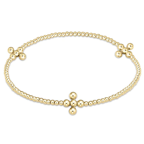Signature Cross Gold Pattern Bracelet