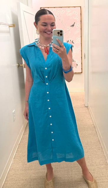 Simmons Dress | Maui Blue