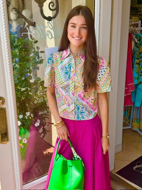 Tricia Long Skirt | Fuchsia