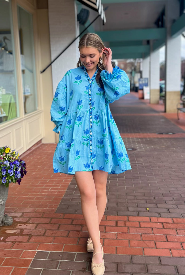 Rosalita Dress | Oasis Sky Tulip