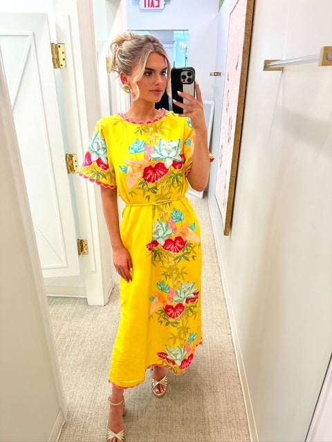 Tess Midi Dress | Tropical Bamboo