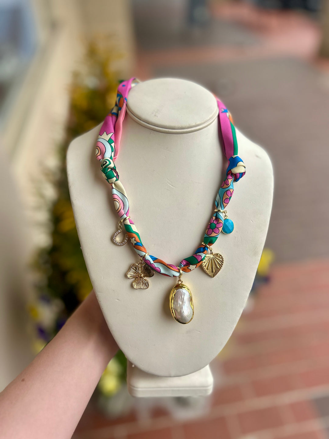 Baroque Pearl Twilly Tie Necklace