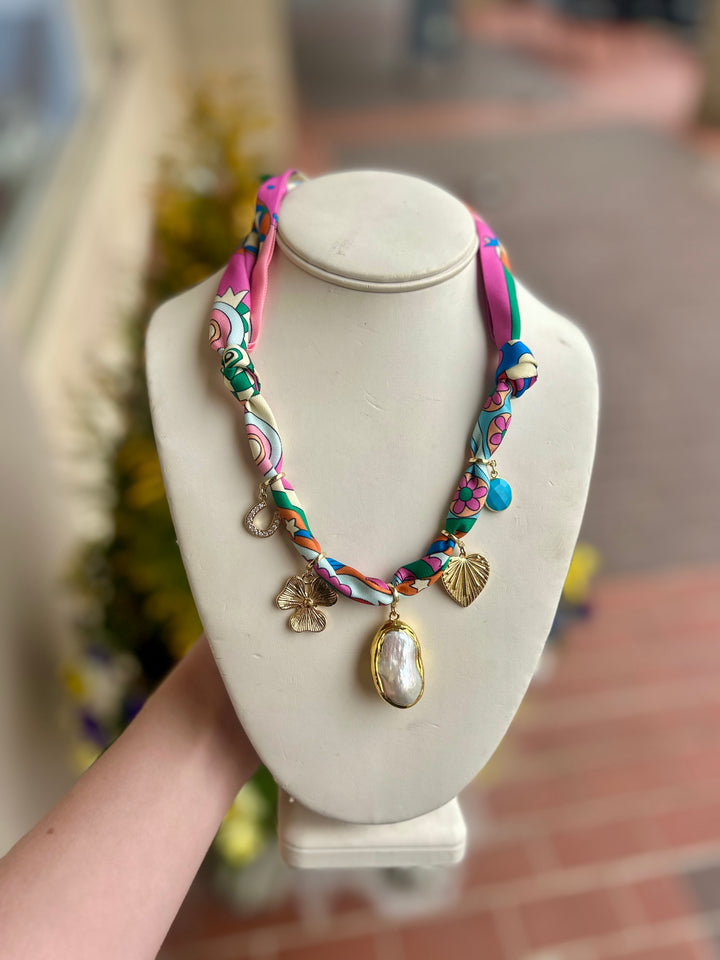 Baroque Pearl Twilly Tie Necklace