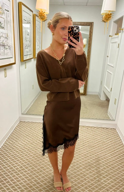 Isa Sweater Dress Combo | Espresso