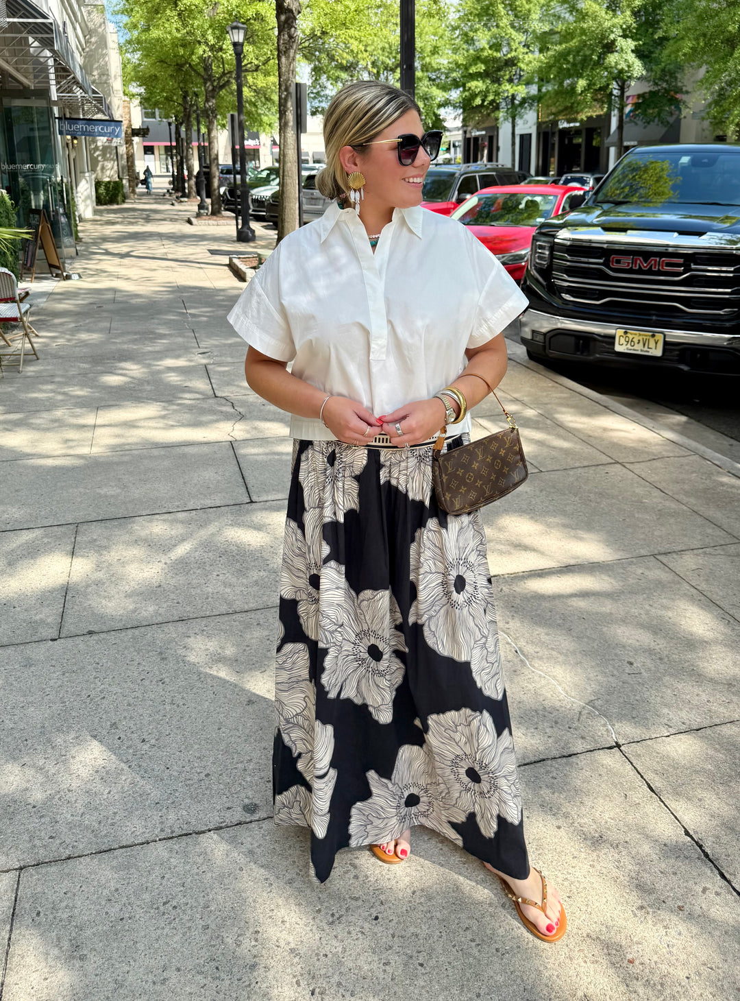 Lilian Skirt | Midnight Poppy
