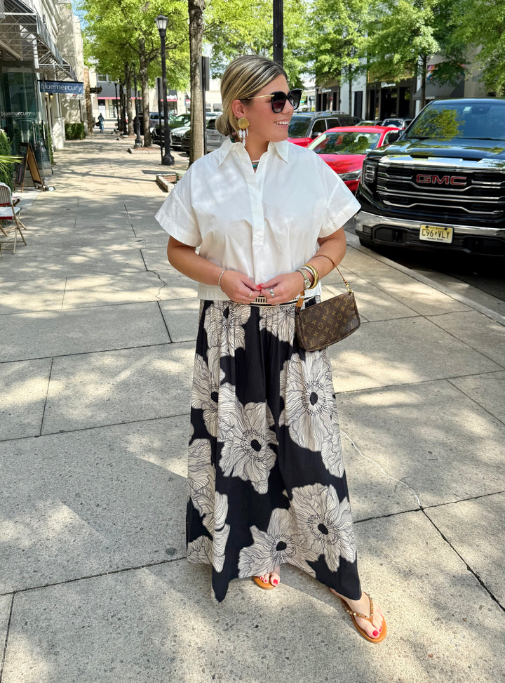 Lilian Skirt | Midnight Poppy