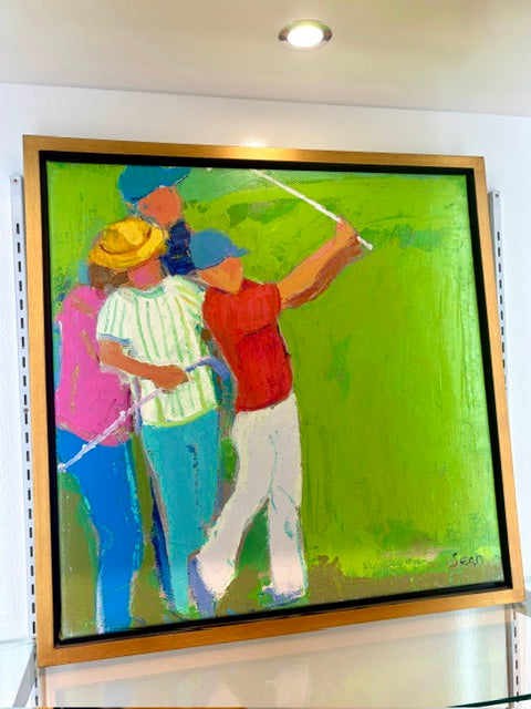 24x24 Golfing Art
