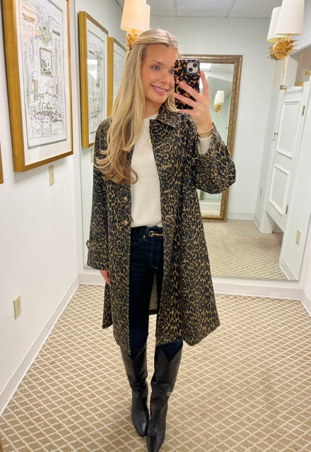 The Trench Coat | Dark Leopard