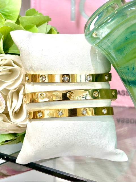 Crystal Engraved Bracelet