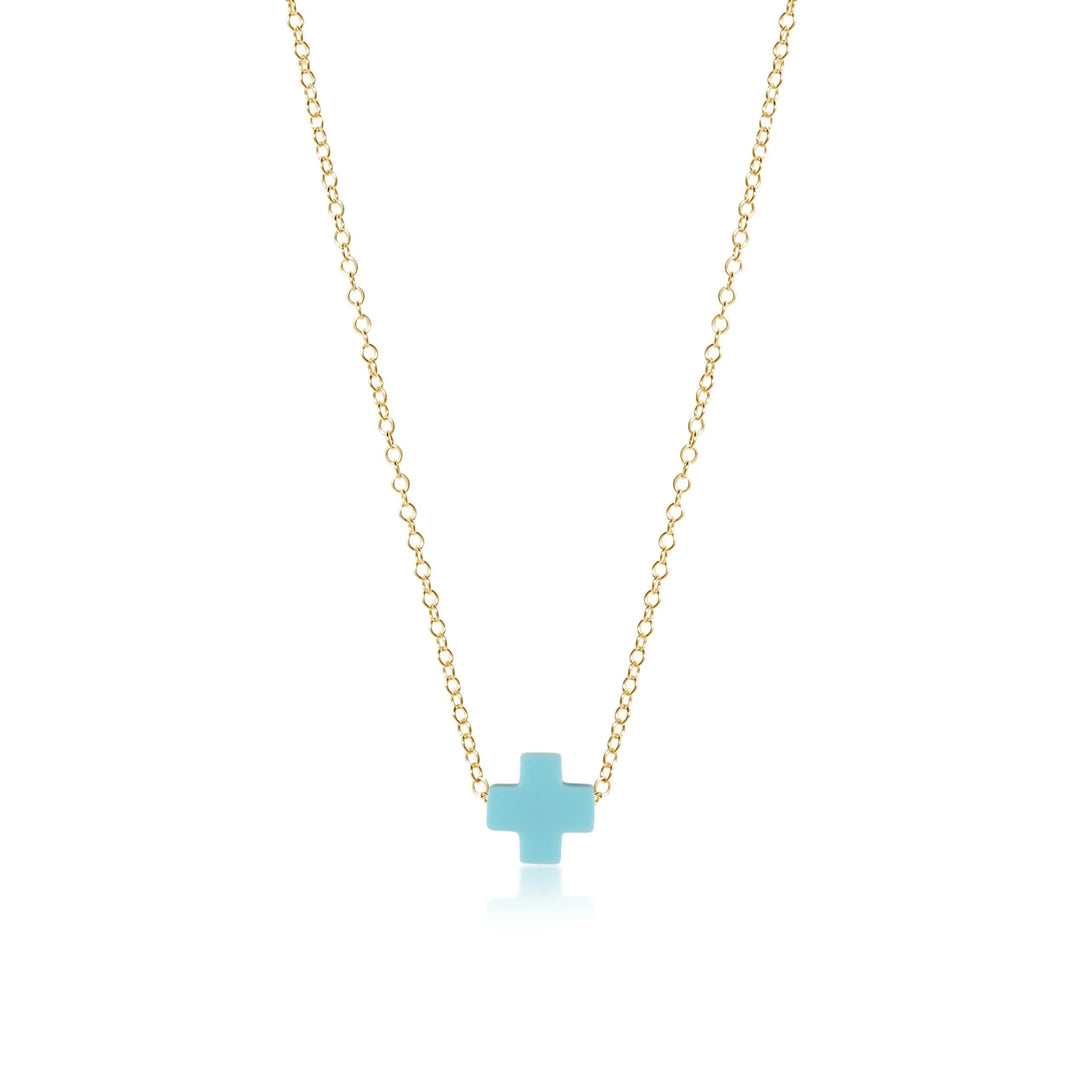 enewton egirl 14" necklace gold- signature