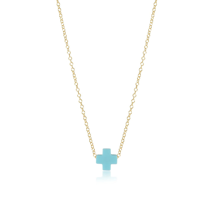 enewton egirl 14" necklace gold- signature