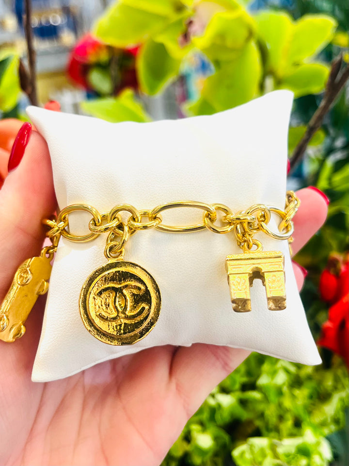 Travel CC Charm Bracelet
