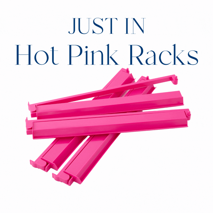 Acrylic Rack and Pusher Set | Hot Pink