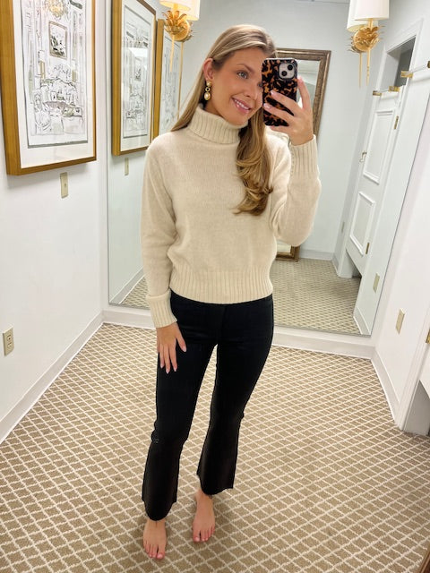 Bridget Boot Instasculpt Cropped Jeans | Black Coated