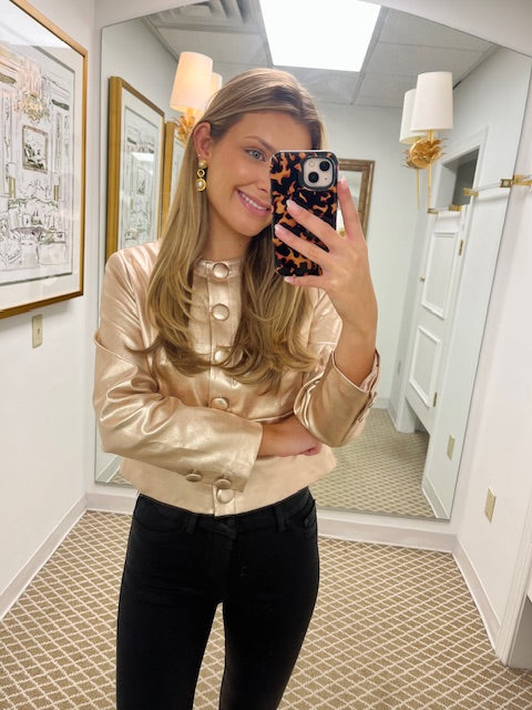 Remy Jacket | Metallic Denim