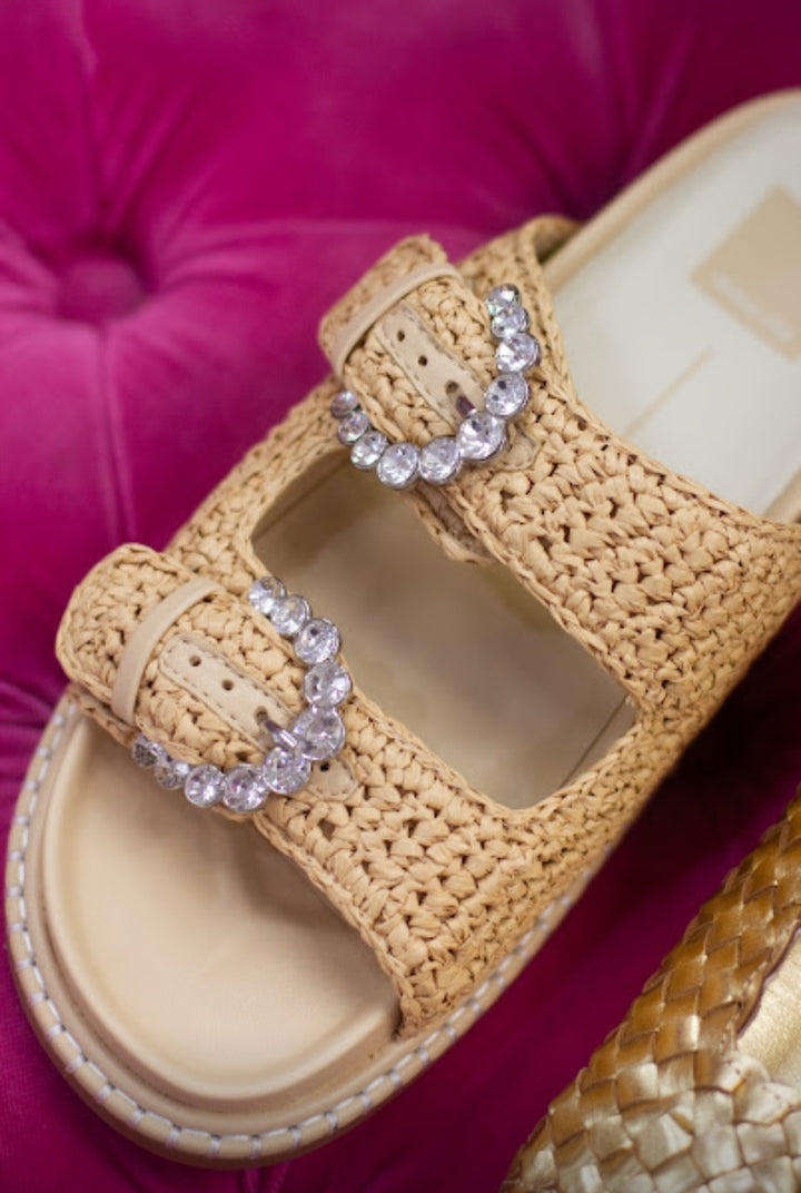 Shauny Crystal Sandal | Natural Knit