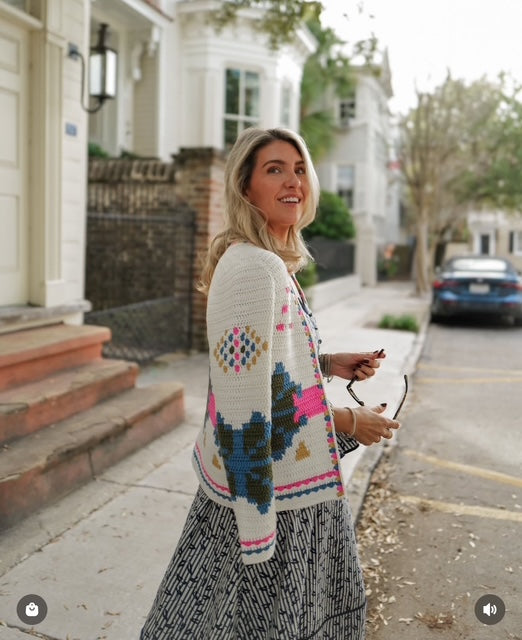 Callen Cardigan | Pink Multi