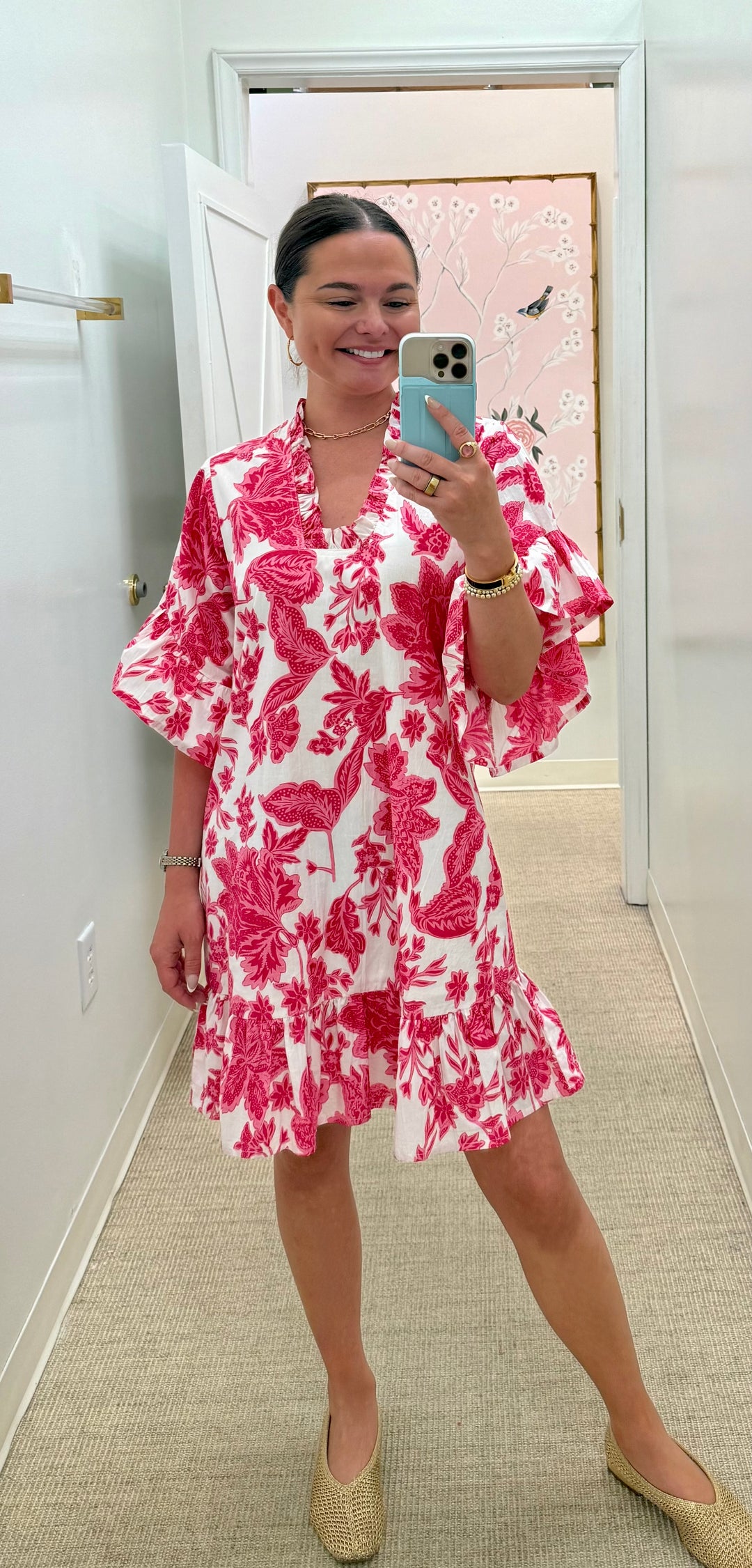 Soleil Mini Dress | Pink Gordes