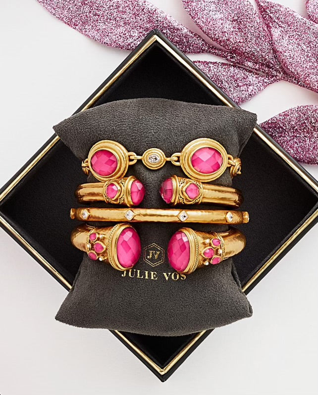 Julie Vos Bangles | Raspberry