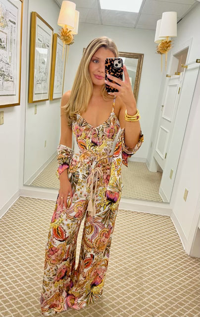 Gathered One Piece | Bel Fiore Trellis