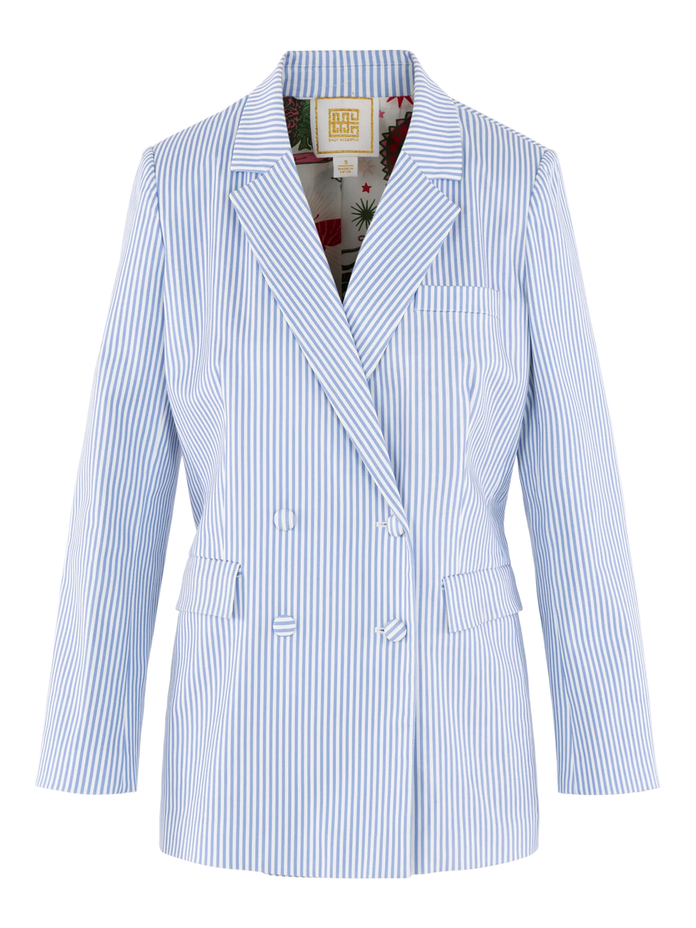 Bristol Blazer | Grapemist Stripe - Charlotte's Inc