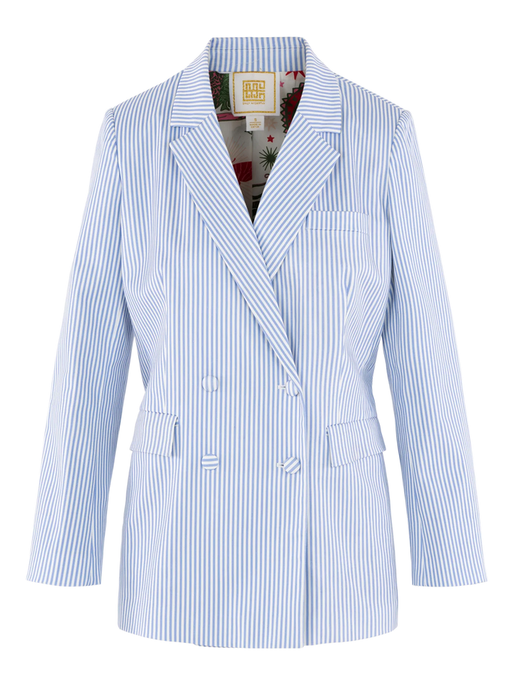 Bristol Blazer | Grapemist Stripe - Charlotte's Inc