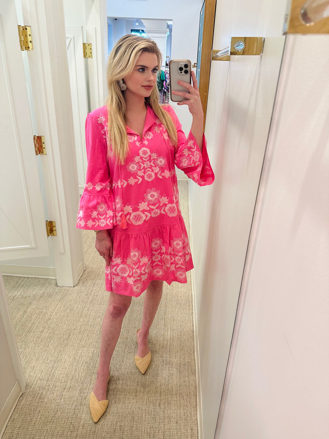 Tyler Boe Holly Skimmer Dress | Cheeky Pink