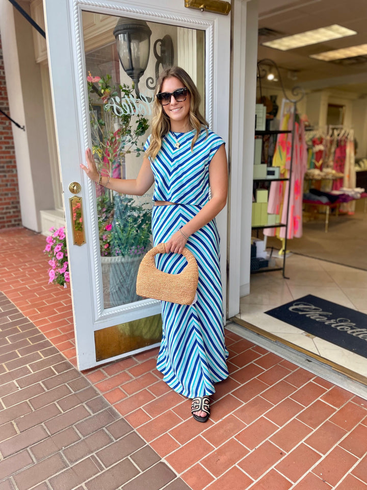 Jackie Top | French Blue Stripe