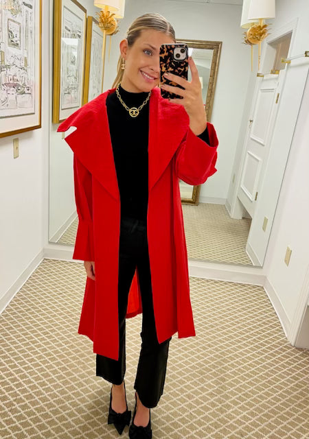Manhattan Coat | Cardinal Red