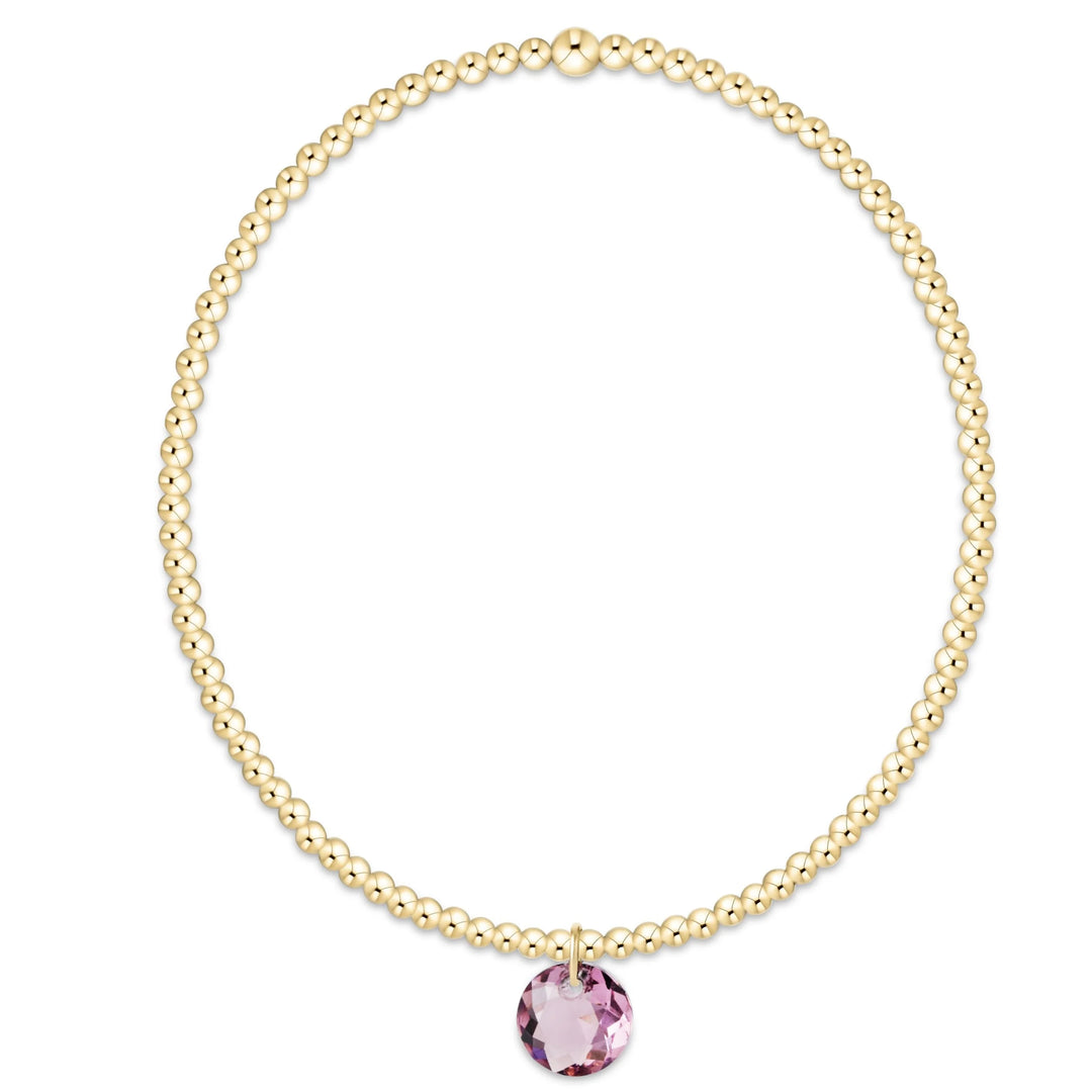 Classic Gold Bracelet - Reflection Charm