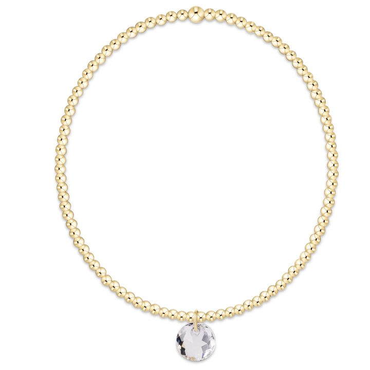 Classic Gold Bracelet - Reflection Charm