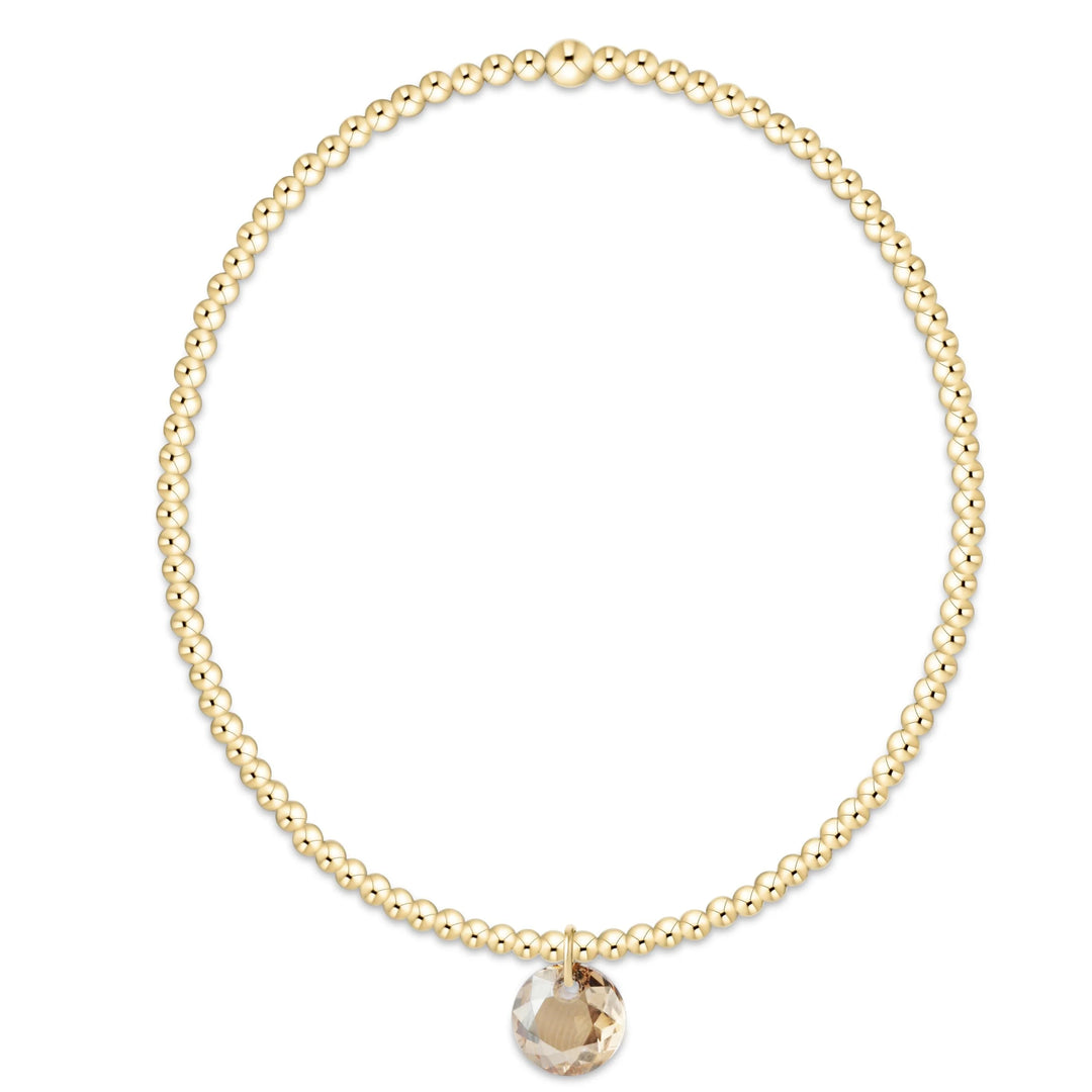 Classic Gold Bracelet - Reflection Charm