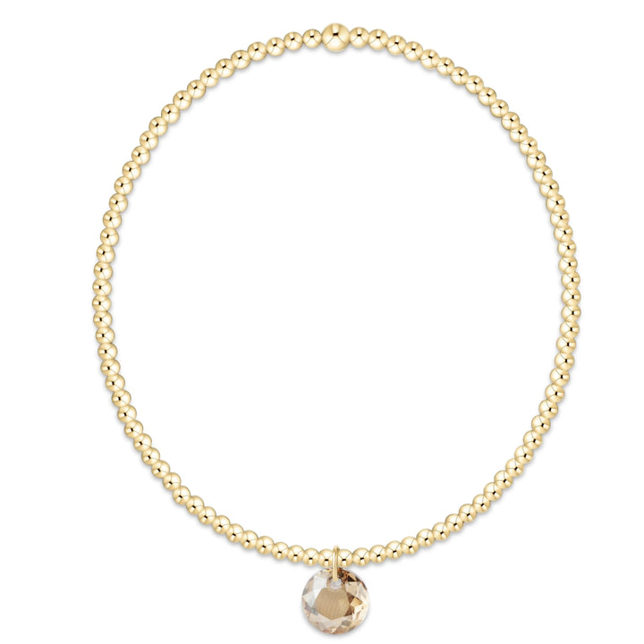 Classic Gold Bracelet - Reflection Charm