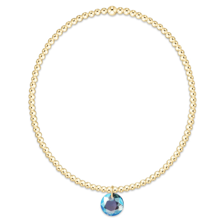 Classic Gold Bracelet - Reflection Charm
