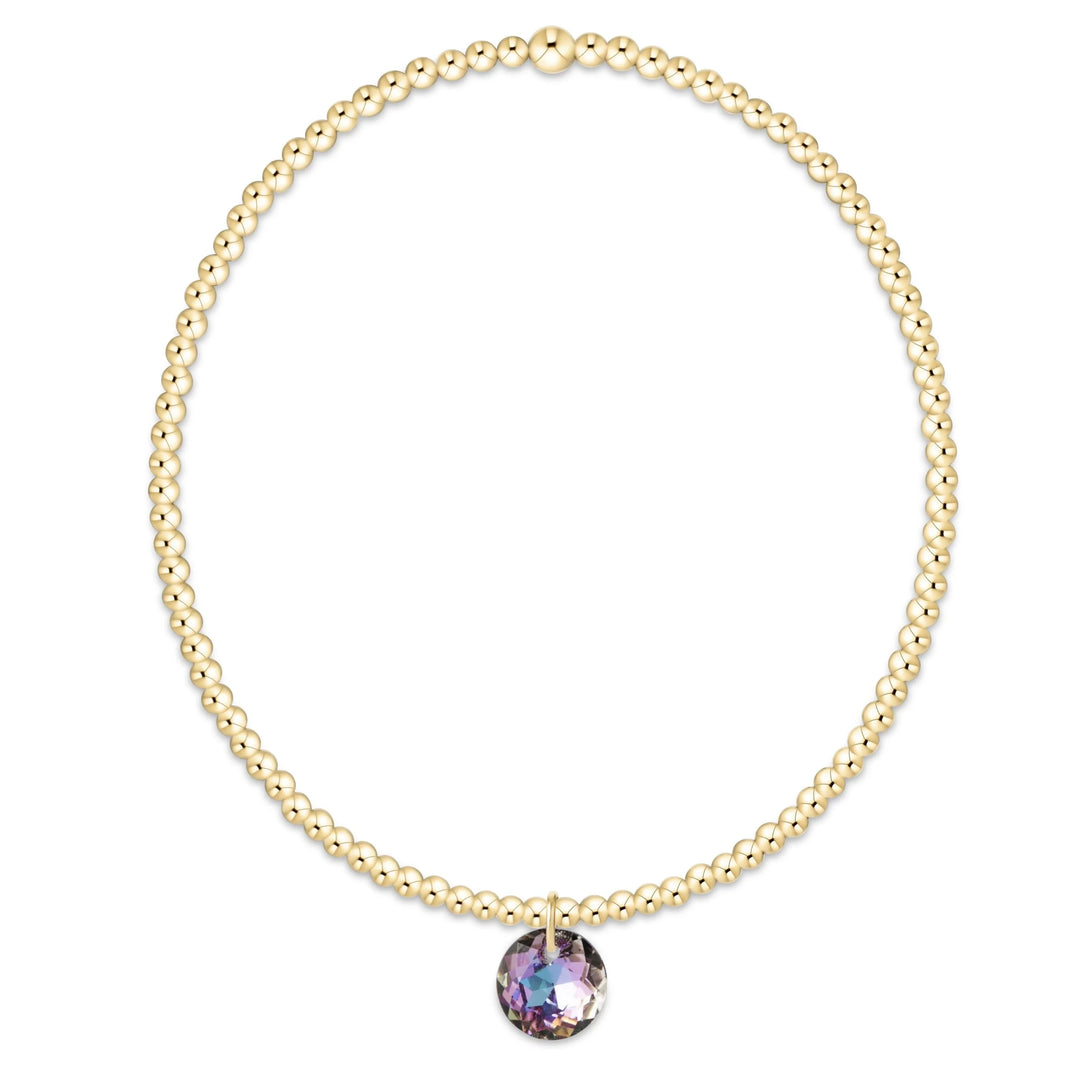Classic Gold Bracelet - Reflection Charm