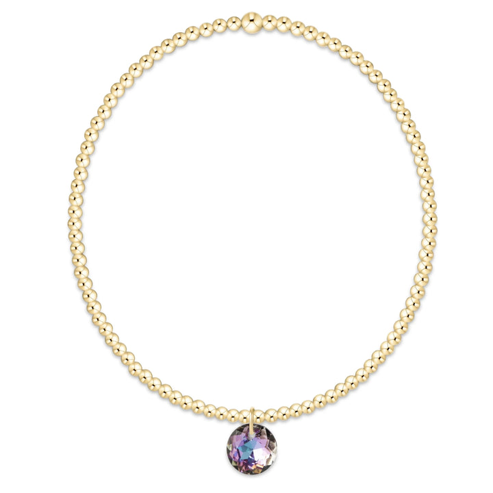 Classic Gold Bracelet - Reflection Charm