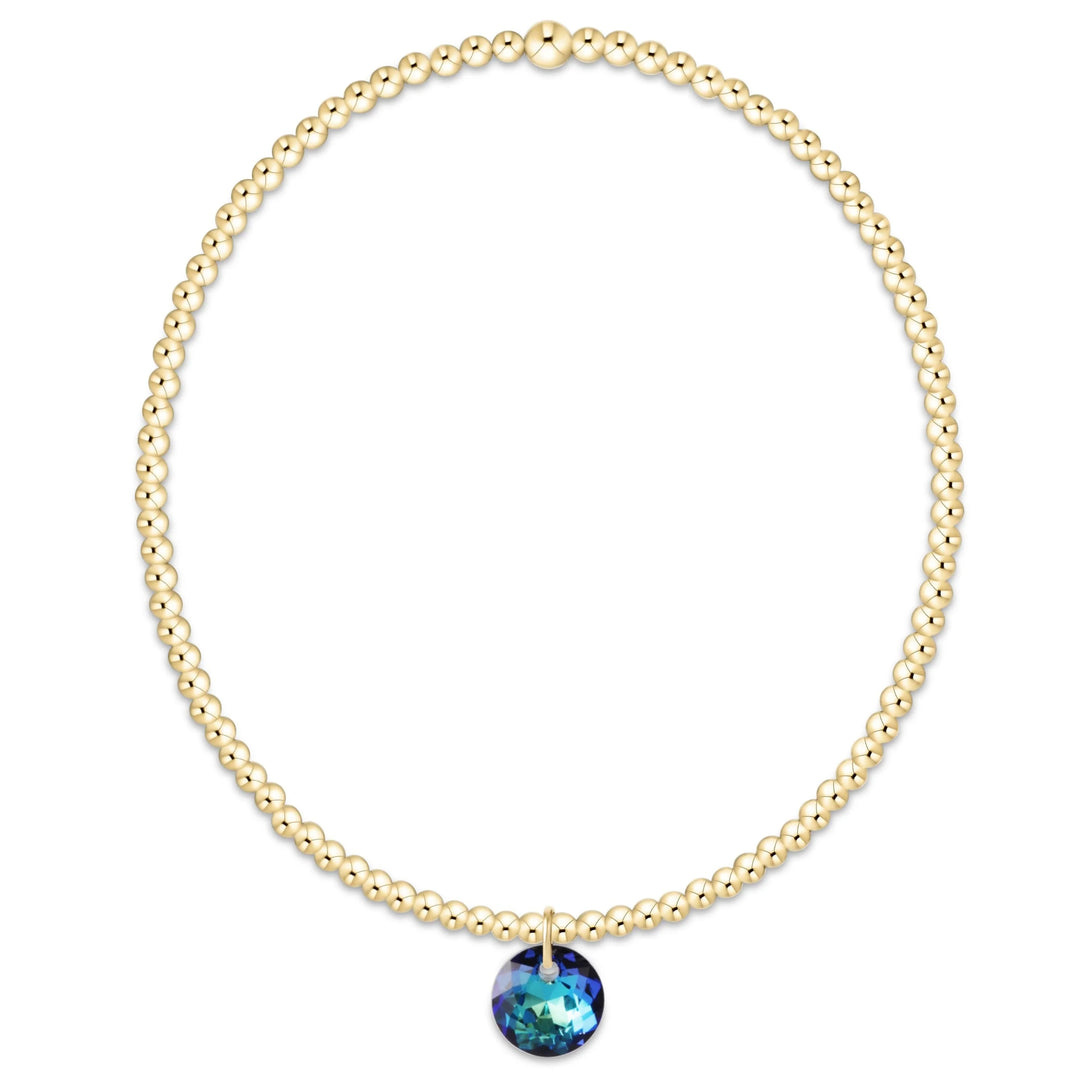 Classic Gold Bracelet - Reflection Charm